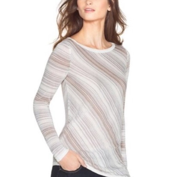 WHBM asymmetrical metallic sweater - Picture 1 of 4